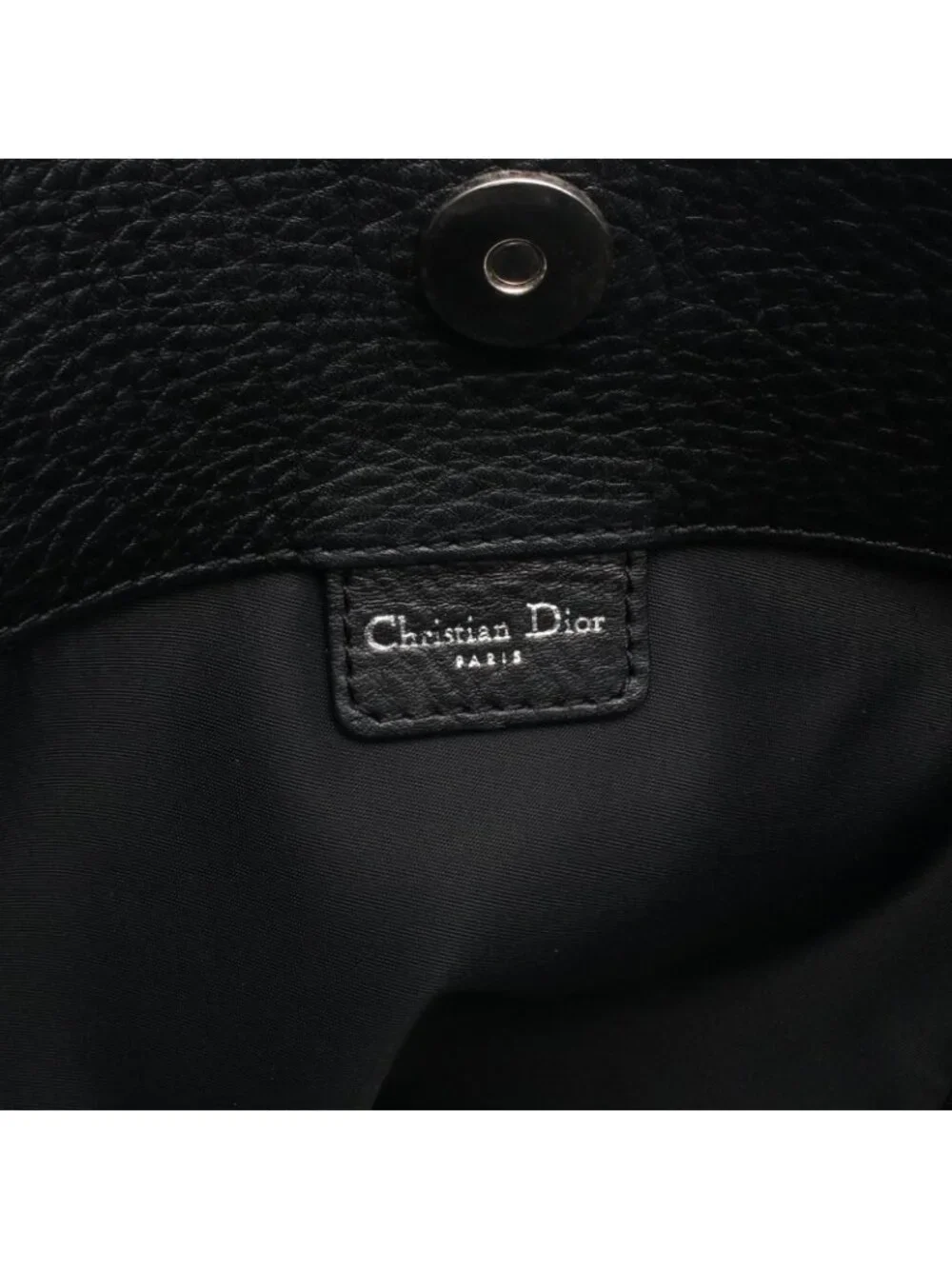 Dior Tote Trotter Street Chic Black Canvas Leather